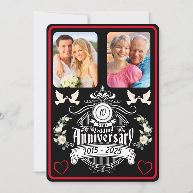 Tin Jubilee 2 Foto Invitación al décimo aniversari (Anverso)