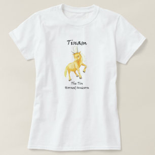 Tinam, La Camiseta De Unicornio Con Cabeza De Esta