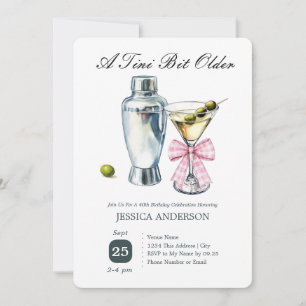Tini un poco mayor Invitación de cumpleaños número
