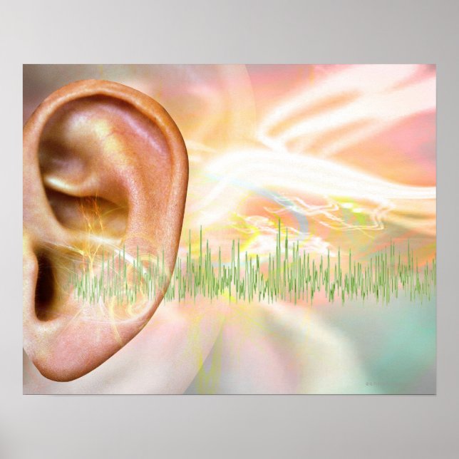 Tinnitus, arte conceptual de computadora. (Frente)