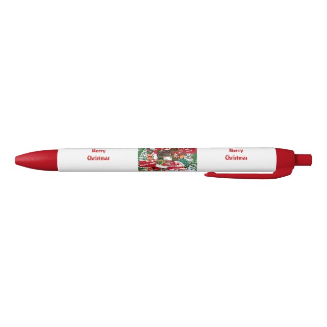 Tinta Azul Bolígrafo de escritura navideña (Parte de abajo)