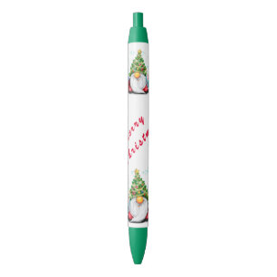 Tinta Azul Bolígrafo de Navidad Regalo Gnomo con sombrero de