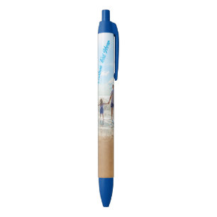 Tinta Azul Fotografía personalizado y bolígrafo de texto con