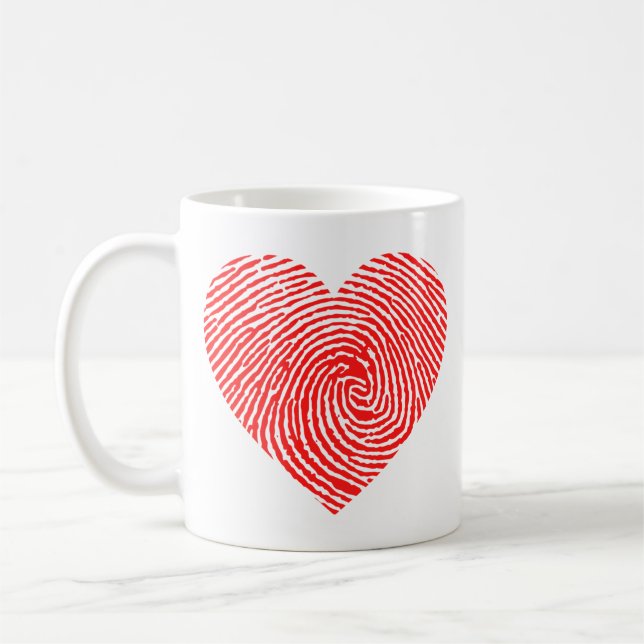 Tinta cardíaca taza de café (Izquierda)