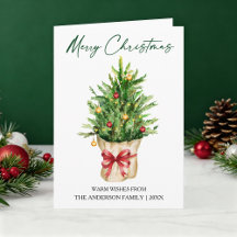 Tinta de caligrafía acuarela Navidad Pino Lazo Roj