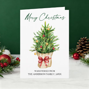 Tinta de caligrafía acuarela Navidad Pino Lazo Roj