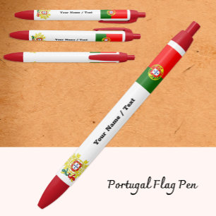 Tinta Negra Bolígrafo Bandera de Portugal, Portugal / Promocio
