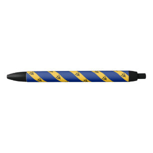 Tinta Negra Bolígrafo con bandera de Barbados