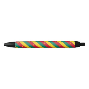 Tinta Negra Bolígrafo con bandera de Camerún