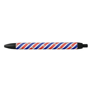 Tinta Negra Bolígrafo con bandera de Costa Rica