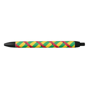 Tinta Negra Bolígrafo con bandera de Guinea-Bissau