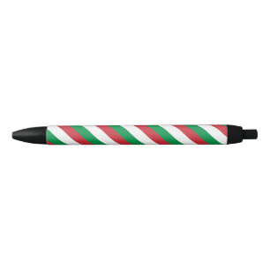 Tinta Negra Bolígrafo con bandera de Italia
