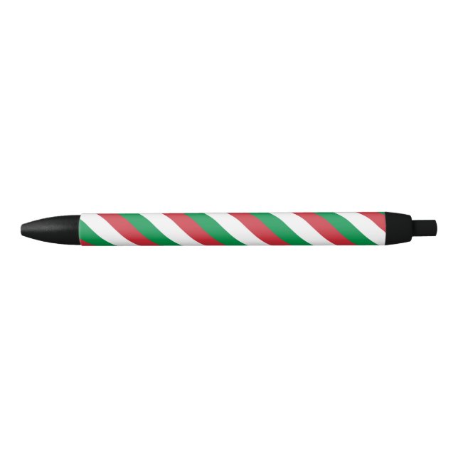 Tinta Negra Bolígrafo con bandera de Italia (Anverso)