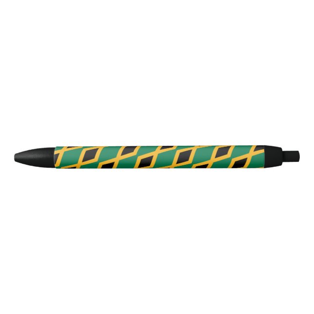 Tinta Negra Bolígrafo con bandera de Jamaica (Anverso)