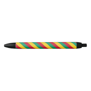 Tinta Negra Bolígrafo con bandera de la República del Congo