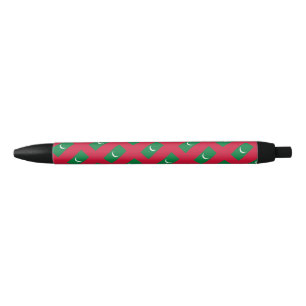 Tinta Negra Bolígrafo con bandera de Maldivas