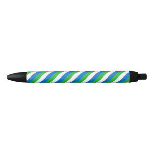 Tinta Negra Bolígrafo con bandera de Sierra Leona