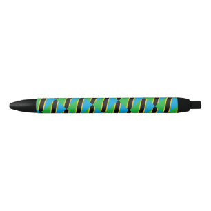 Tinta Negra Bolígrafo con bandera de Tanzania