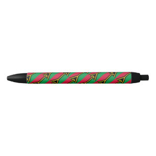 Tinta Negra Bolígrafo con bandera de Vanuatu