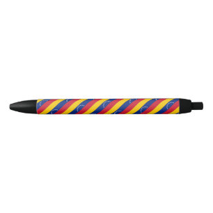 Tinta Negra Bolígrafo con bandera de Venezuela