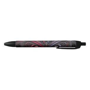 Tinta Negra Bolígrafo con diseño de rosa gótica