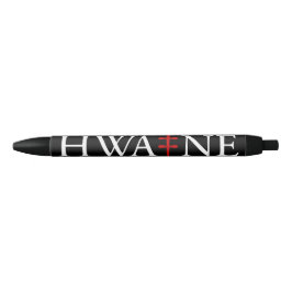 Tinta Negra Bolígrafo con logotipo de HWA-NE para eventos, neg