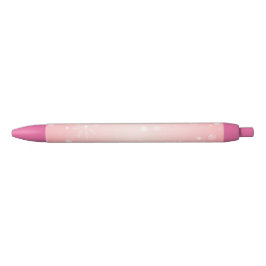 Tinta Negra Bolígrafo Copo de Nieve de Invierno Rosa