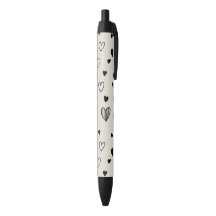 bolígrafo de amor en blanco y negro