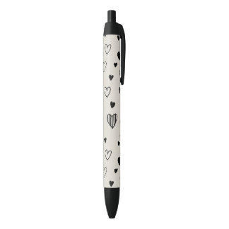 Tinta Negra bolígrafo de amor en blanco y negro