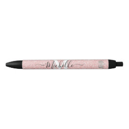 Tinta Negra Bolígrafo de Autógrafo Personalizado Corona Monogr
