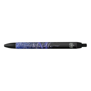 Tinta Negra Bolígrafo de Autógrafo Personalizado Royal Blue Gl