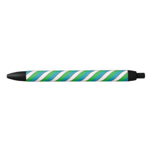 Tinta Negra Bolígrafo de balanza con bandera de Uzbekistán