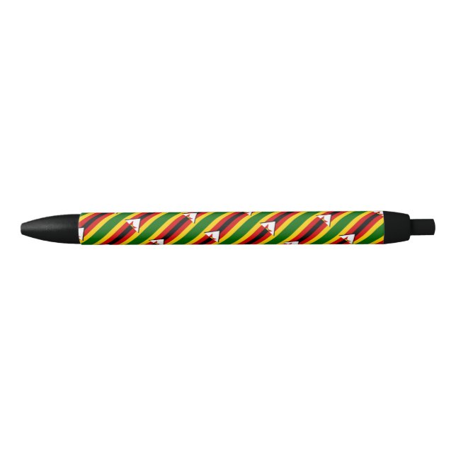 Tinta Negra Bolígrafo de balanza de bandera de Zimbabue (Anverso)