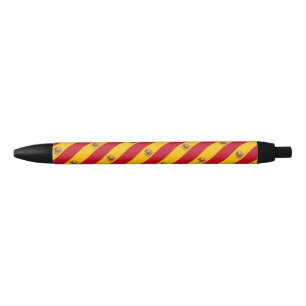 Tinta Negra Bolígrafo de Ballpoint Pen con bandera de España