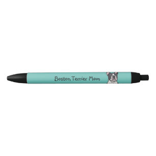 Tinta Negra Bolígrafo de Boston Terrier