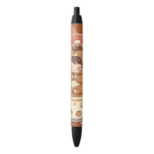 Tinta Negra Bolígrafo de escritorio de estudio de erizo