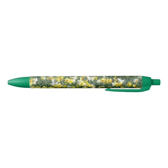 Tinta Negra Bolígrafo de flores de primavera de Daffodils (Parte de abajo)