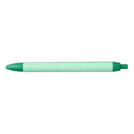 Tinta Negra Bolígrafo de gingham verde