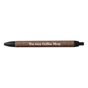 Tinta Negra Bolígrafo de impresión marrón de habas de café