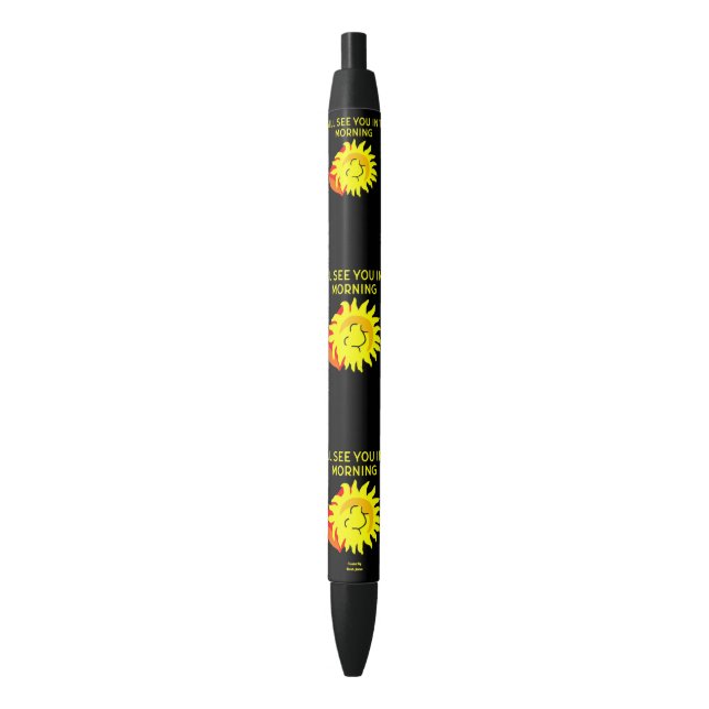 Tinta Negra Bolígrafo de Sun Night (Frente vertical)
