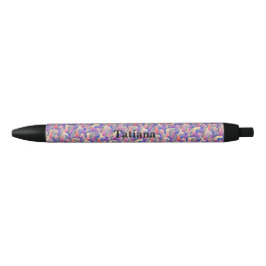Tinta Negra Bolígrafo Personalizado con Patrón de Acuarela