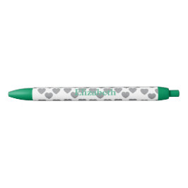 Tinta Negra Bolígrafo Personalizado de Amor Elegante Estiloso