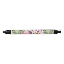 Tinta Negra Bolígrafo personalizado de lirio belladona rosa bo