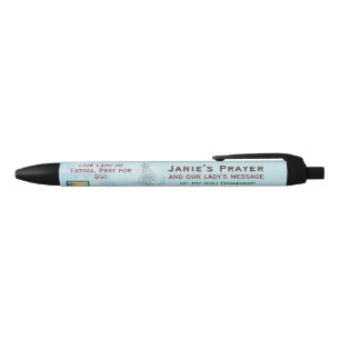 Tinta Negra Bolígrafo promocional de la oración de Janie