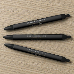 Tinta Negra Compañía de Construcción Bolígrafo Black Gold