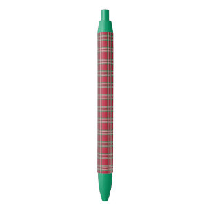 Tinta Negra Regalo de bolígrafo de Navidad con cuadros rojos p