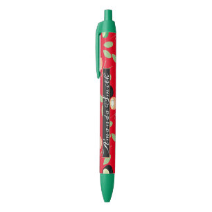 Tinta Negra Rollo de Sushi Salmón Palillos Rojos Bolígrafo de 
