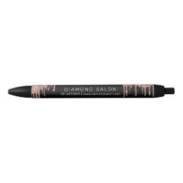Tinta Negra Salón de Uñas Rose Gold Promoción Bolígrafo Person