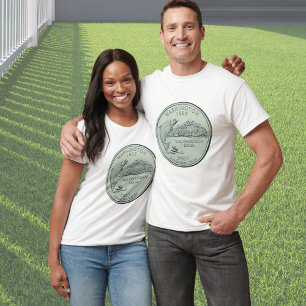 Tintada camiseta de diseño del barrio del estado d