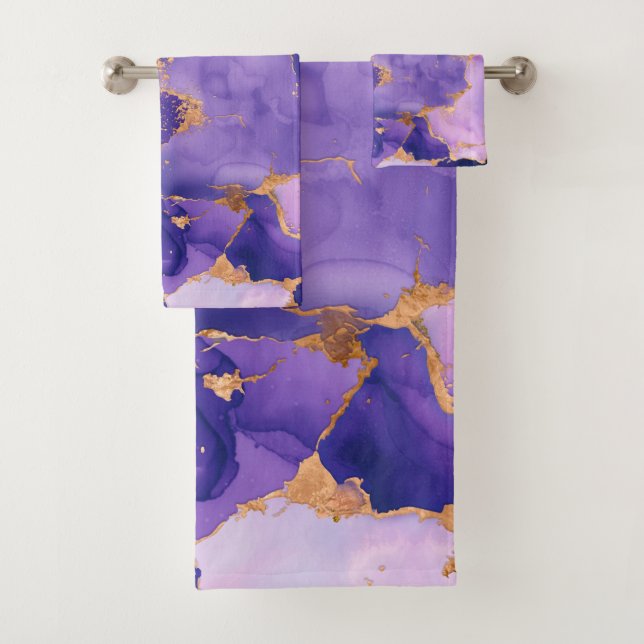 Tintas de alcohol de Lavender y oro onírico (In situ)